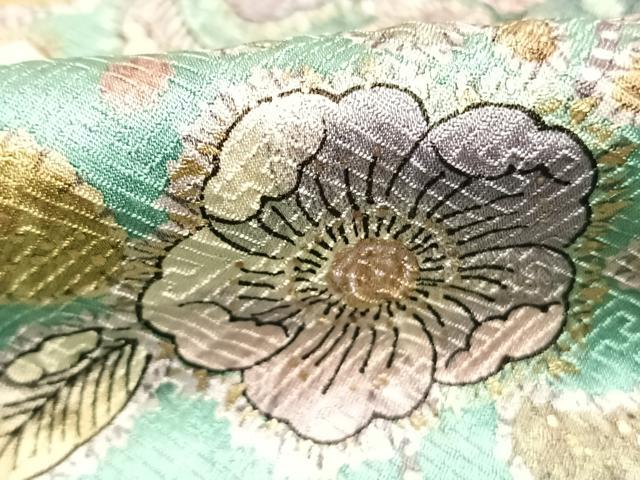 平和屋着物●訪問着 絞り 辻が花 暈し染め 金彩 ロング丈 正絹 逸品 AABI9305fy