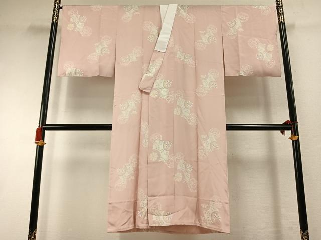 平和屋着物●長襦袢 無双仕立て 色紙源氏車文 正絹 逸品 AABI9308fy