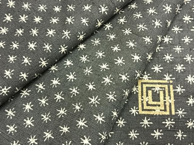 平和屋着物●ファッションデザイナー 稲葉賀恵 小紋 紬地 幾何学文様 正絹 逸品 AABI9312fy