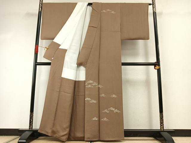 平和屋着物●日本舞踊家 岩井流宗元 岩井友見 訪問着 風景文 正絹 逸品 AABI9313fy