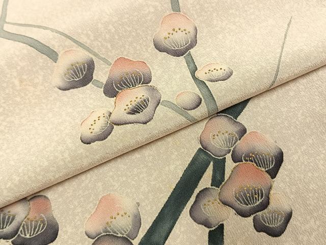 平和屋着物●訪問着 枝梅文 正絹 逸品 AABI9316fy