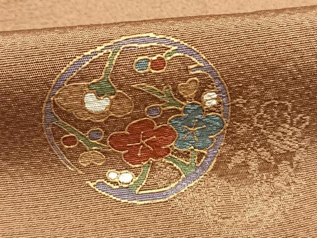 平和屋着物●友禅作家の巨匠 浅井青仁 訪問着 草花文 金彩 正絹 逸品 AABI9322fy