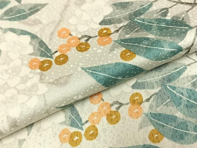 平和屋着物●上質な小紋 南天文 正絹 逸品 AABI9325fy