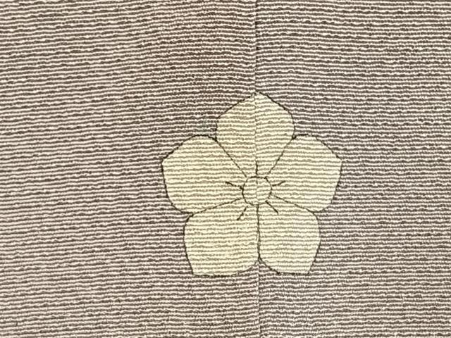 平和屋着物●銀座きしや 色無地 暁鼠色 正絹 逸品 AABI9331fy