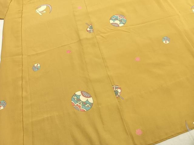 平和屋着物●長襦袢 無双仕立て 兎 毬 正絹 逸品 AABI9334fy