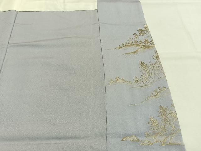 平和屋着物●豪華色留袖 寿光織 風景文 金糸 正絹 逸品 AABI9351fy