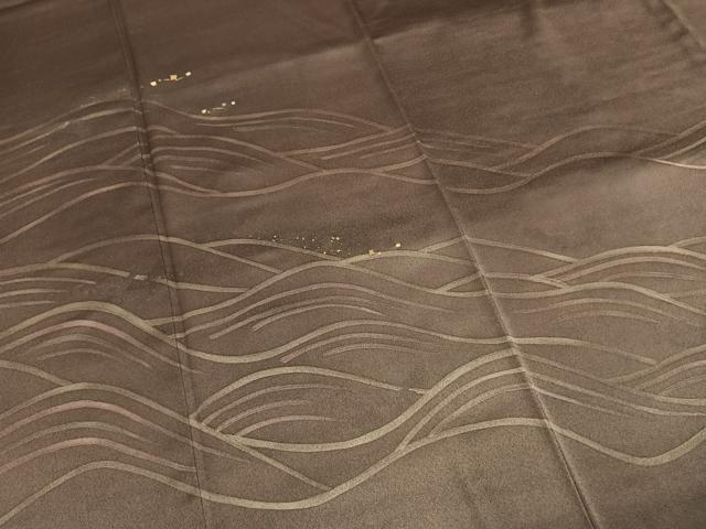 平和屋着物●訪問着 刺繍 立波箔散らし文 金糸 金彩 正絹 逸品 AABI9373fy