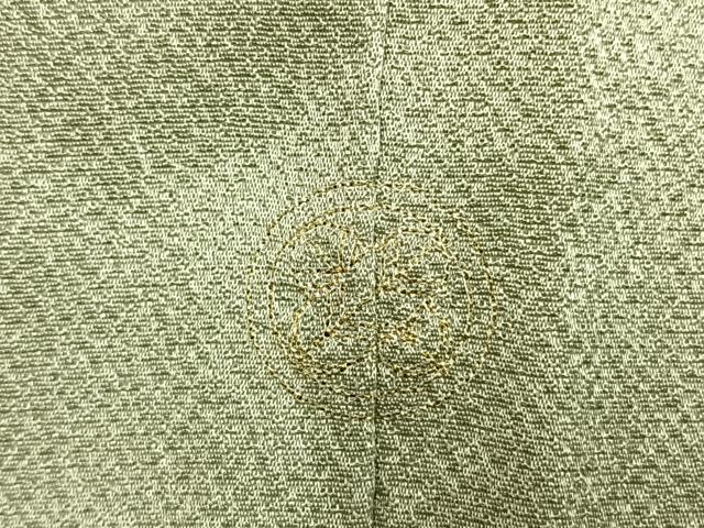 平和屋着物●友禅作家の巨匠 浅井青仁 小紋 舞花文 金糸 正絹 逸品 AABI9379fy