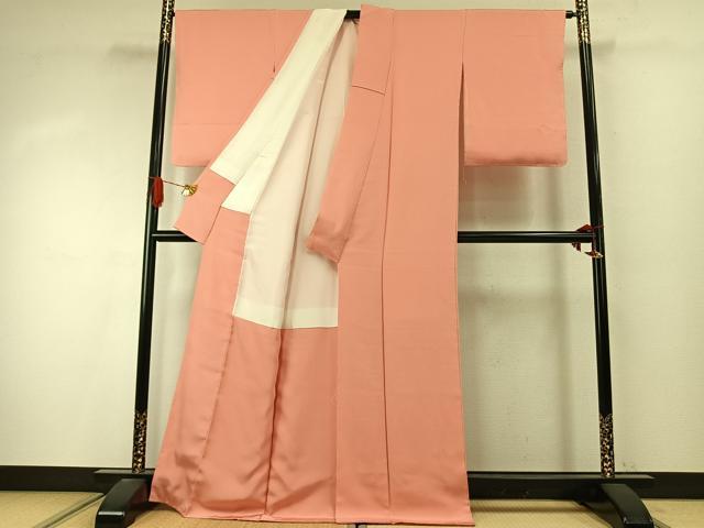 平和屋着物●上質な色無地 東雲色 正絹 逸品 未使用 AABI9417fy
