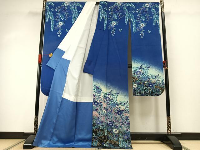 平和屋着物●豪華振袖 作家物 辻が花 暈し染め 金彩 正絹 逸品 AABI9443fy
