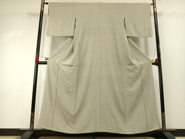 平和屋着物●伝統工芸士 砂川健一 江戸小紋 幾何学文様 正絹 逸品 AABI9444fy
