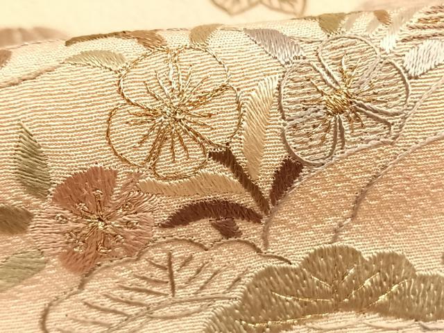 平和屋着物●訪問着 総刺繍 松竹梅 金糸 ロング丈 正絹 逸品 AABI9445fy
