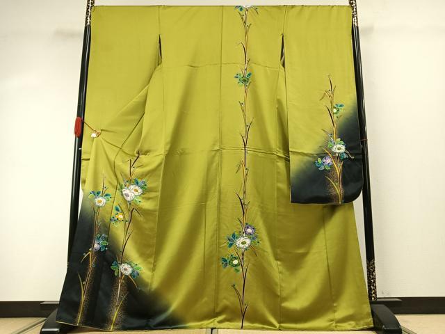 平和屋着物●豪華振袖 絞り 辻が花 暈し染め 金彩 正絹 逸品 AABI9449fy
