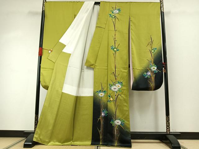 平和屋着物●豪華振袖 絞り 辻が花 暈し染め 金彩 正絹 逸品 AABI9449fy