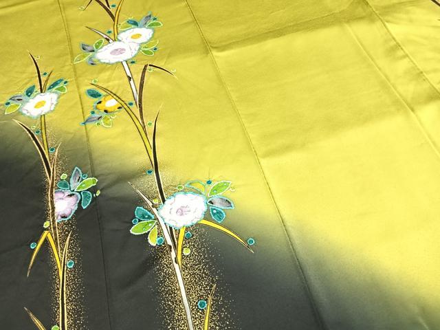平和屋着物●豪華振袖 絞り 辻が花 暈し染め 金彩 正絹 逸品 AABI9449fy