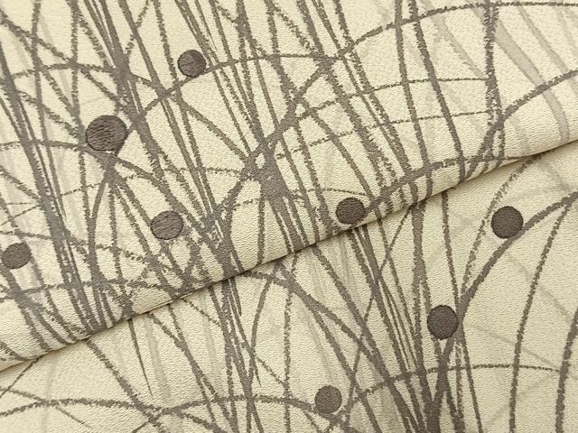 平和屋着物●訪問着 刺繍 草花文 正絹 逸品 未使用 AABI9452fy