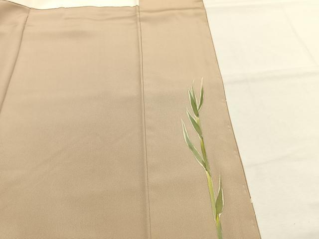 平和屋着物●手描友禅女流作家 一色生子 訪問着 草花文 正絹 逸品 未使用 AABI9469fy