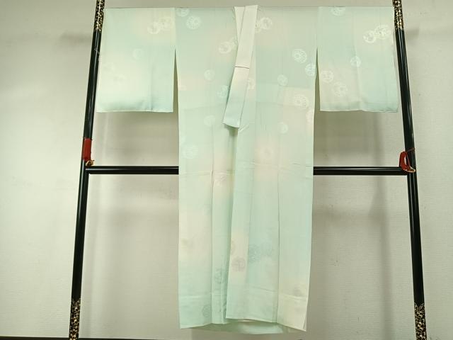 平和屋着物●長襦袢 無双仕立て 毬 暈し染め 正絹 逸品 AABI9471fy