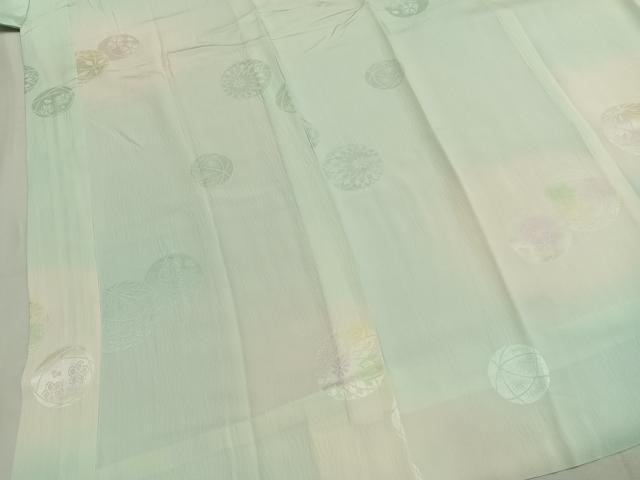 平和屋着物●長襦袢 無双仕立て 毬 暈し染め 正絹 逸品 AABI9471fy