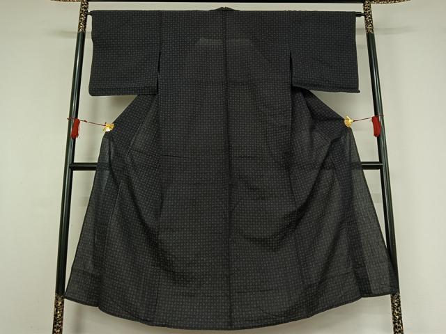 平和屋着物▽小紋 単衣 幾何学文様 AABI9526jh
