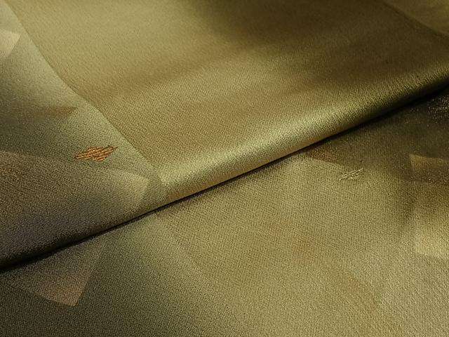 平和屋着物▽訪問着 単衣 竹屋町刺繍 菱文 暈し染め 金銀彩 正絹 逸品 AABI9538jh