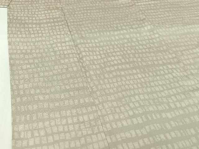 平和屋着物▽上質な小紋 単衣 幾何学文様 正絹 逸品 AABI9555jh
