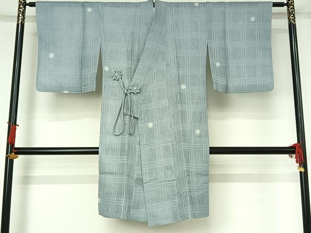 平和屋着物▽道中着 スリーシーズン 春夏秋 塵除け 丸文 蛍暈し 正絹 逸品 AABI9558jh