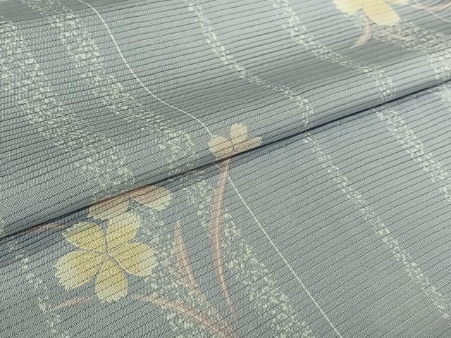 平和屋着物▽羽織 スリーシーズン 春夏秋 塵除け 絽 草花文 正絹 逸品 AABI9559jh