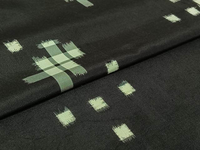 平和屋着物▽本場琉球絣 単衣 飛鳥文 正絹 逸品 AABI9569jh