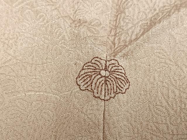 平和屋着物▽上質な小紋 単衣 萩文 正絹 逸品 AABI9589jh