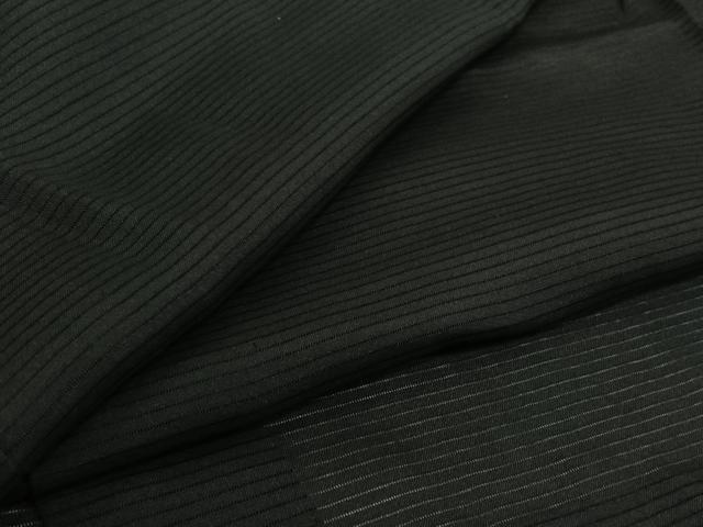 平和屋着物▽男性 羽織 黒紋付 絽 暗紅色 正絹 逸品 AABI9610jh