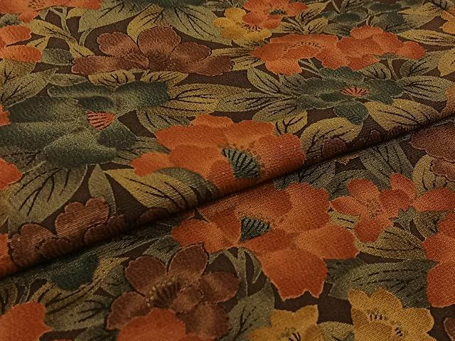 平和屋着物▽訪問着 単衣 草花文 金彩 正絹 逸品 AABI9614jh