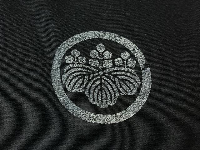平和屋着物▽男性 黒紋付 単衣 暗黒色 キングサイズ 洗える着物 AABI9622jh