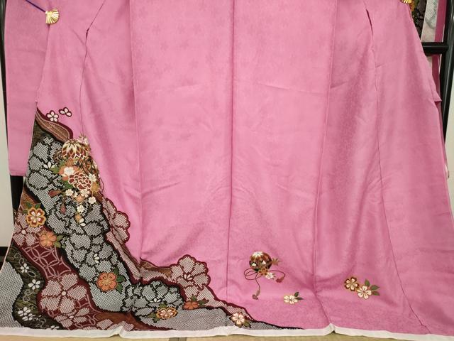 平和屋着物●豪華振袖 花毬文 金彩 仮絵羽 逸品 未使用 AABI9669ck