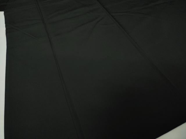 平和屋着物●男性 黒紋付 正絹 逸品 AABI9674ck
