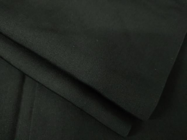 平和屋着物●男性 黒紋付 正絹 逸品 AABI9674ck