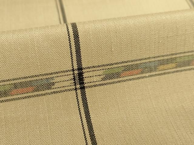平和屋着物●上質な紬 幾何学文様 正絹 逸品 AABI9678ck