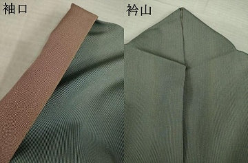 平和屋着物●江戸小紋 万筋 虫襖×白茶 正絹 逸品 AABI9679ck