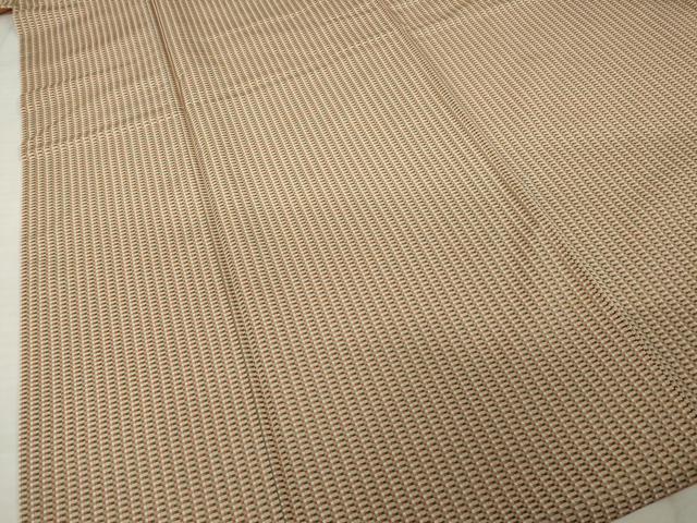 平和屋着物●お召 幾何学文様 正絹 逸品 AABI9682ck