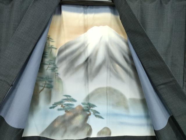 平和屋着物●男性 本場大島紬 アンサンブル・長襦袢(袷)セット 100亀甲 総詰め 正絹 逸品 AABI9695ck