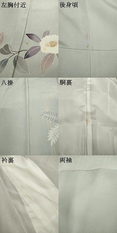 平和屋着物●訪問着 友禅 作家物 立波花文 正絹 逸品 AABI9697ck