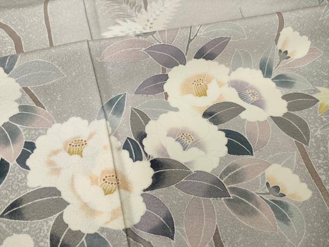 平和屋着物●訪問着 友禅 作家物 立波花文 正絹 逸品 AABI9697ck