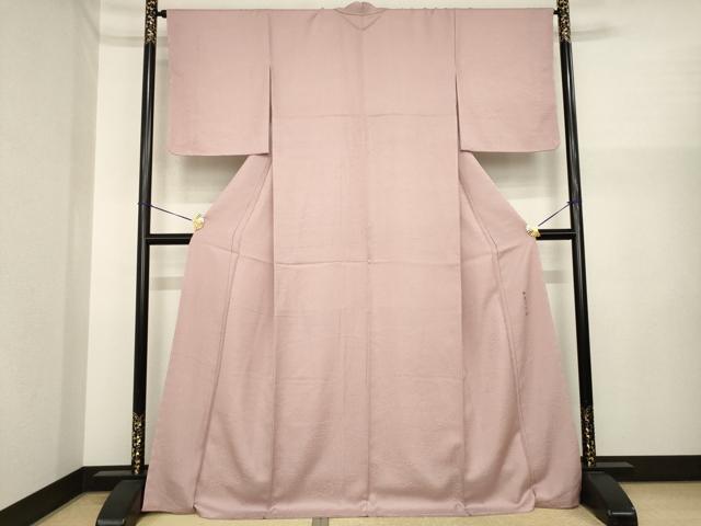 平和屋着物●上質な色無地 作家物 加賀の調 吉祥地紋 鴇浅葱色 正絹 逸品 未使用 AABI9708ck