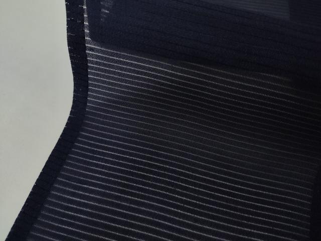 平和屋着物*夏物 色無地 絽 紺青色 正絹 逸品 AABI9758cs