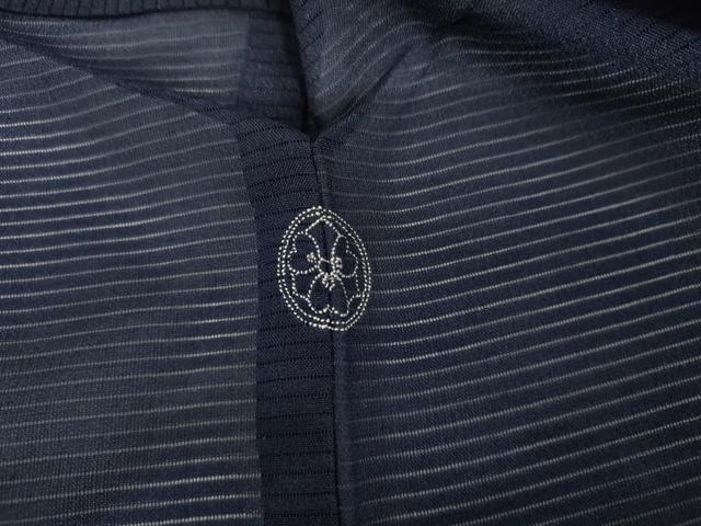 平和屋着物*夏物 色無地 絽 紺青色 正絹 逸品 AABI9758cs