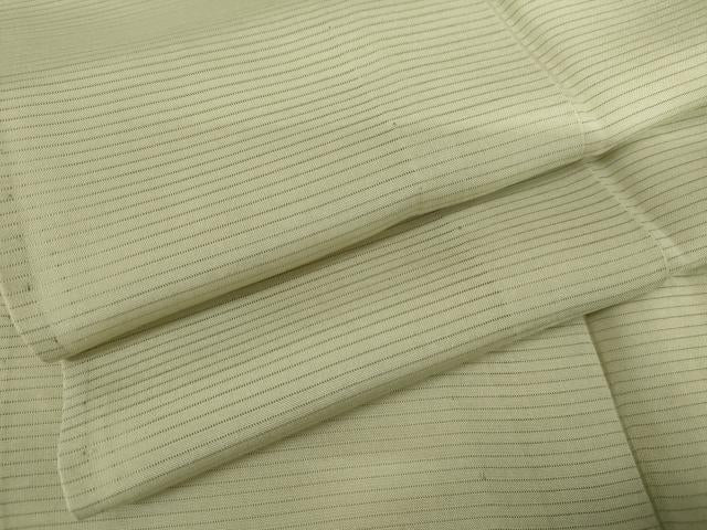 平和屋着物*夏物 色無地 絽 女郎花色 正絹 逸品 AABI9761cs