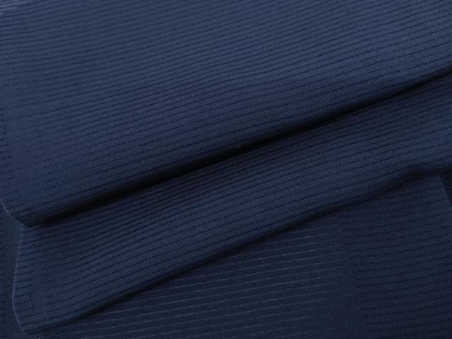 平和屋着物*夏物 色無地 絽 紺青色 正絹 逸品 AABI9762cs