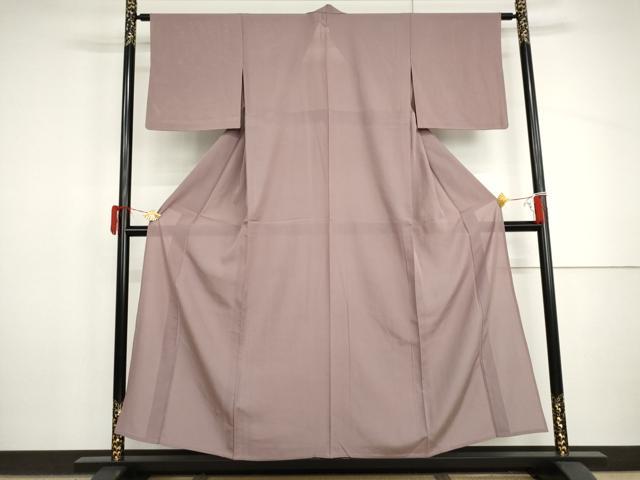 平和屋着物*夏物 色無地 絽 紅藤色 正絹 逸品 AABI9763cs