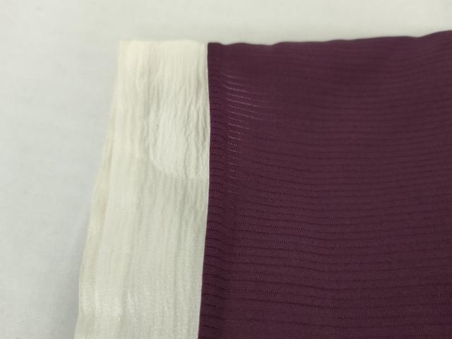 平和屋着物*夏物 色無地 絽 葡萄色 正絹 逸品 AABI9765cs