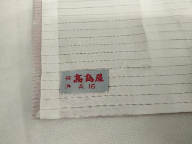 平和屋着物*夏物 小紋 絽 枝花文 さんび謹製 高島屋扱い 洗える着物 AABI9785cs